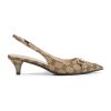 Gucci Women's GG Canvas Slingback Pump - Image 2