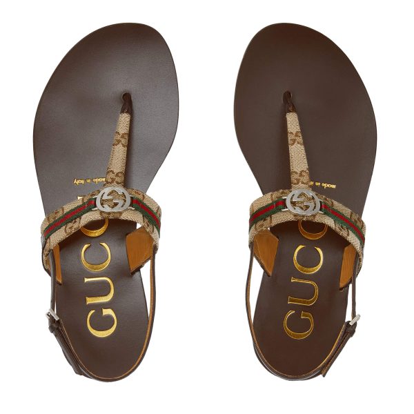 Gucci Women's Interlocking G Web Sandal at Enigma Boutique