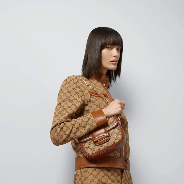 Gucci Horsebit 1955 GG Mini Bag - Image 9