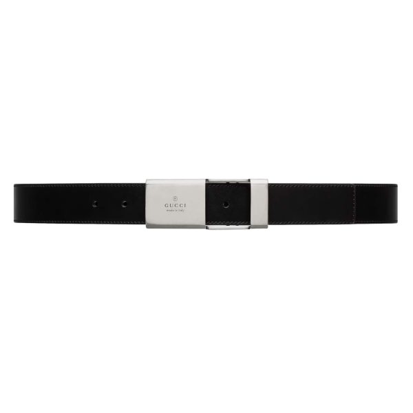 Gucci Belt With Gucci Plaque Buckle