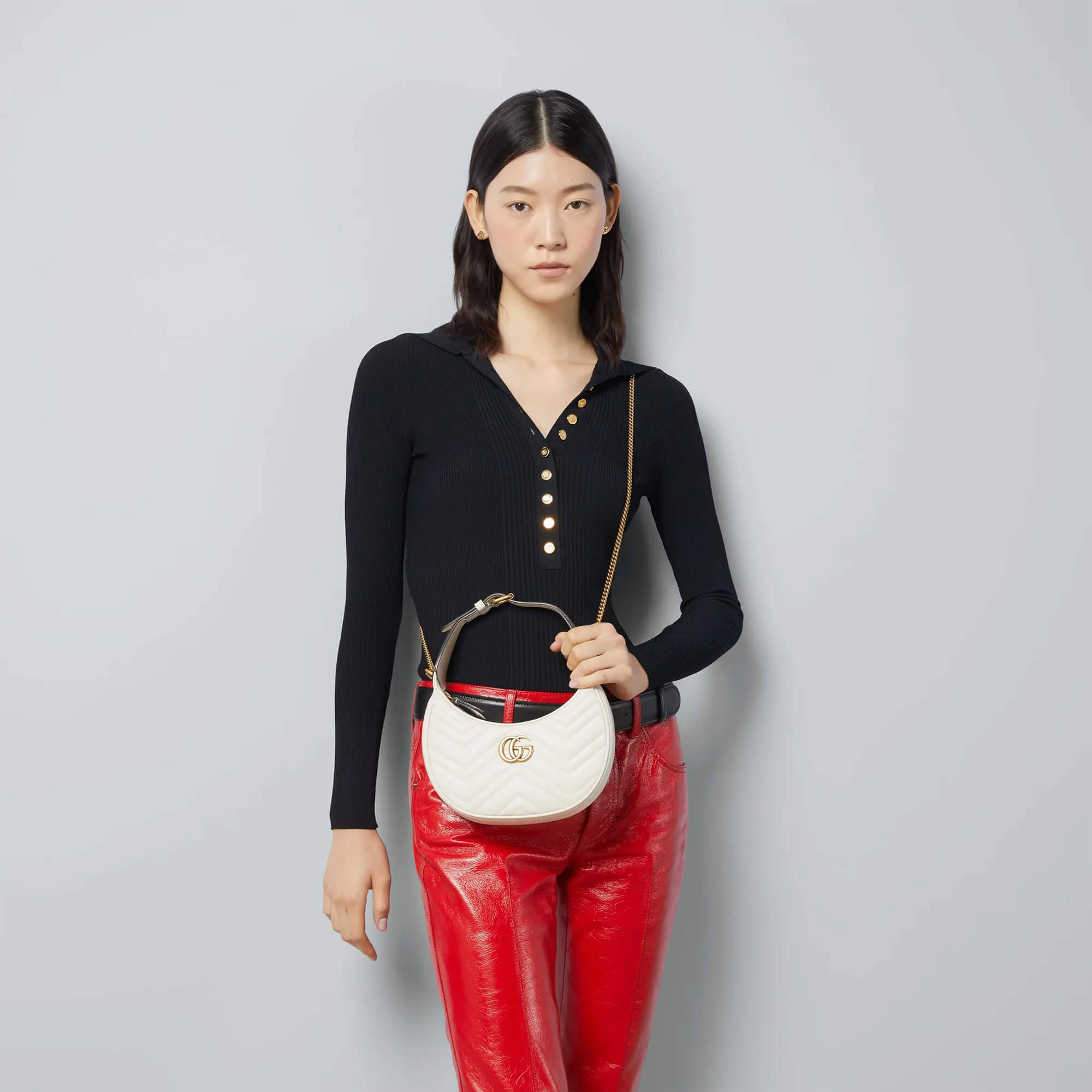 Gucci GG Marmont Half moon shaped Mini Bag Enigma Boutique