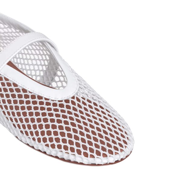 Alaïa Ballet Flats In Fishnet - Image 4