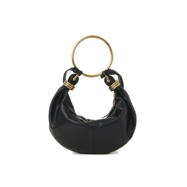 Chloé Small Bracelet Hobo Bag In Grained Leather - Image 3