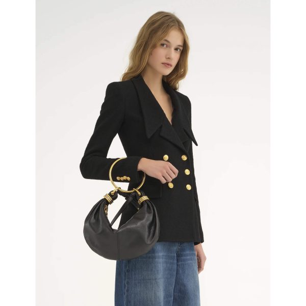 Chloé Small Bracelet Hobo Bag In Grained Leather - Image 6