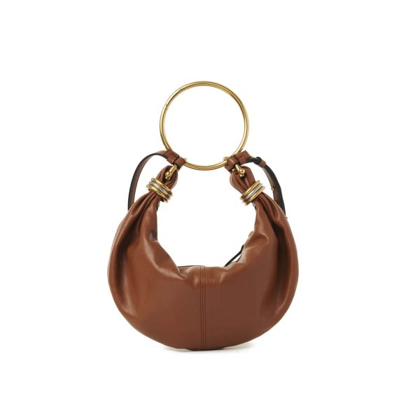Chloé Small Bracelet Hobo Bag In Grained Leather - Image 3