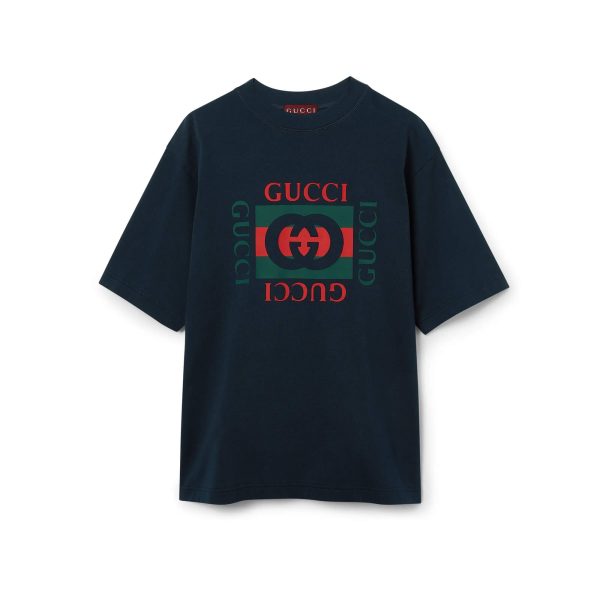 Gucci Cotton Jersey T-shirt With GUCCI Print