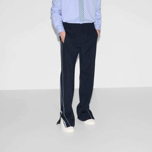 Gucci Embroidered Wool Twill Pant - Image 2