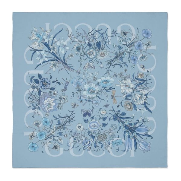 Gucci Printed Silk Carré - Image 2