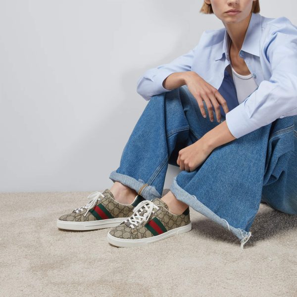 Gucci Women’s Ace Sneaker With Web - Image 6
