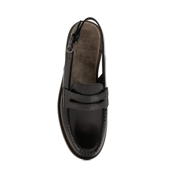 Brunello Cucinelli sling back loafers - Image 4