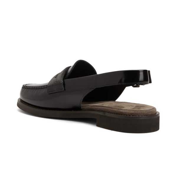Brunello Cucinelli sling back loafers - Image 3
