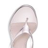 Alaïa infradito Sandals In Laminated Leather - Image 4