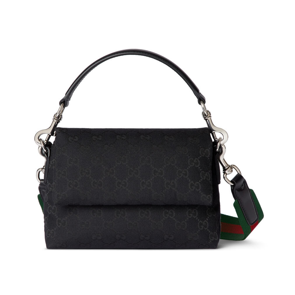 Gucci Small GG Crossbody Bag With Web at Enigma Boutique