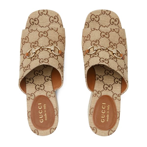 Gucci Women's Wedge Sandal With Horsebit - Image 3