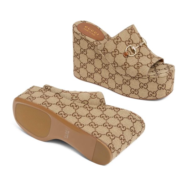 Gucci Women's Wedge Sandal With Horsebit - Image 5
