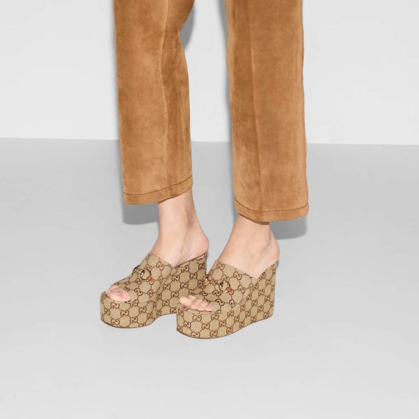 Gucci Women's Wedge Sandal With Horsebit - Image 6