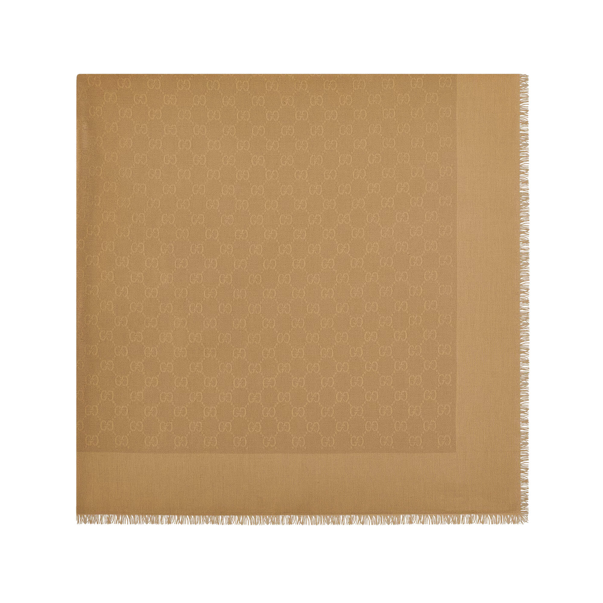 Gucci GG Silk Cotton Jacquard Shawl at Enigma Boutique