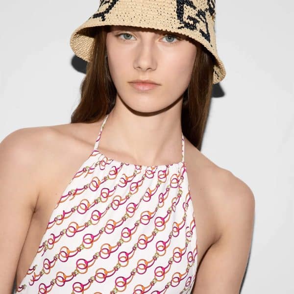 Gucci Printed Stretch Jersey Swimsuit - Image 6