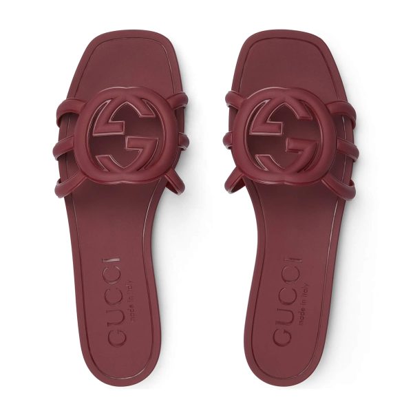 Gucci Women’s Interlocking G Slide Sandal - Image 3