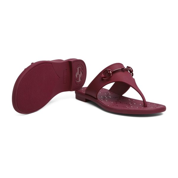 Gucci Women’s Thong Sandal With Horsebit - Image 5