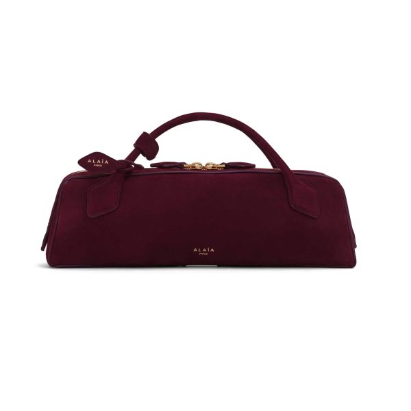 Alaïa Le Teckel Clutch In Suede Goatskin