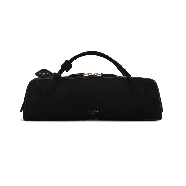 Alaïa Le Teckel Clutch In Suede Goatskin
