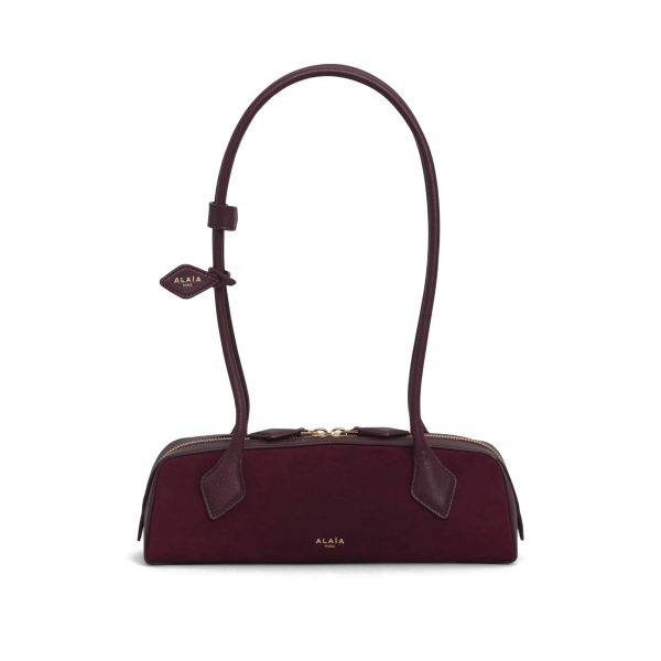 Alaïa Le Teckel Small Bi-material Bag In Leather