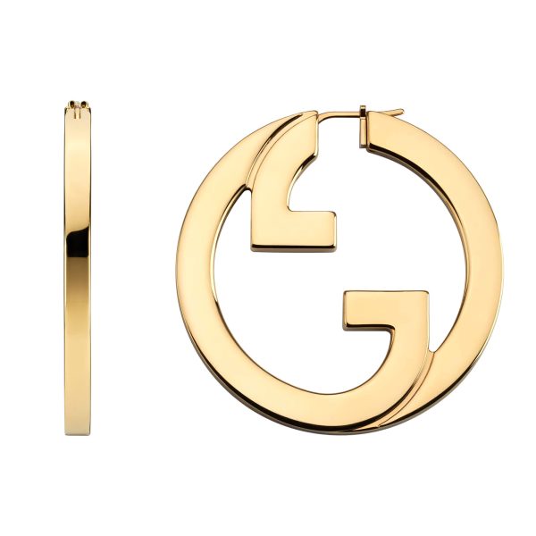 Gucci Blondie Cut-out Hoop Earrings