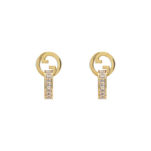 Gucci Blondie Intertwined Crystal Earrings