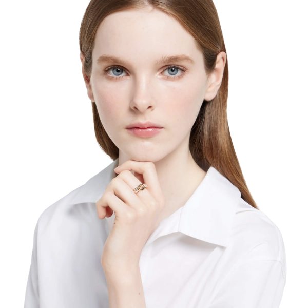 Gucci Blondie Wide Crystal Ring - Image 5