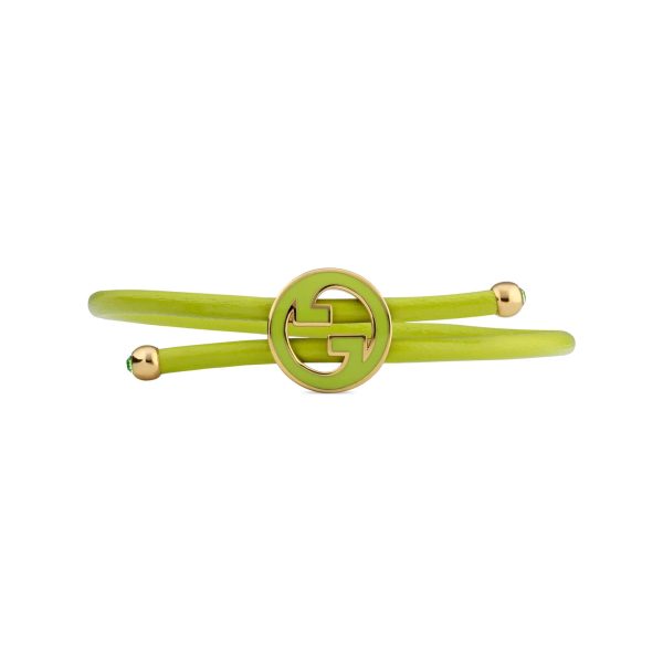 Gucci Bracelet With Enamel Round Interlocking G - Image 2