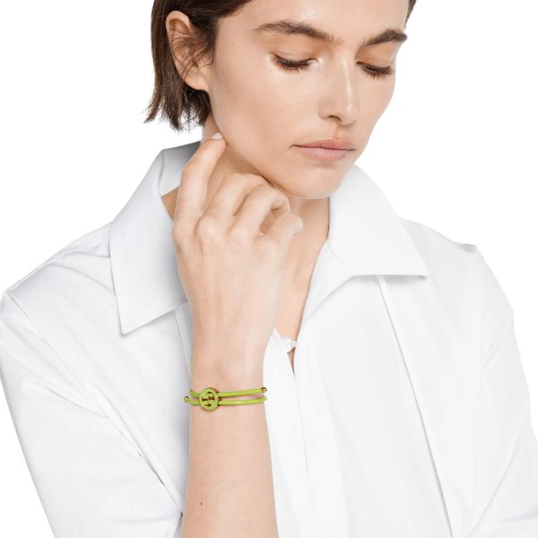 Gucci Bracelet With Enamel Round Interlocking G - Image 4