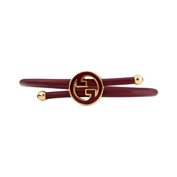 Gucci Bracelet With Enamel Round Interlocking G - Image 2