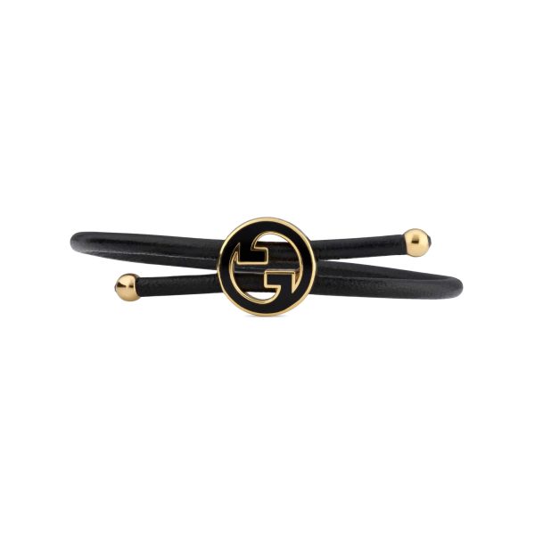 Gucci Bracelet With Enamel Round Interlocking G - Image 2