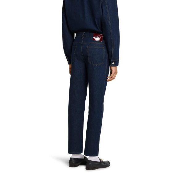 Gucci Slim Fit Cotton Denim Pant - Image 3