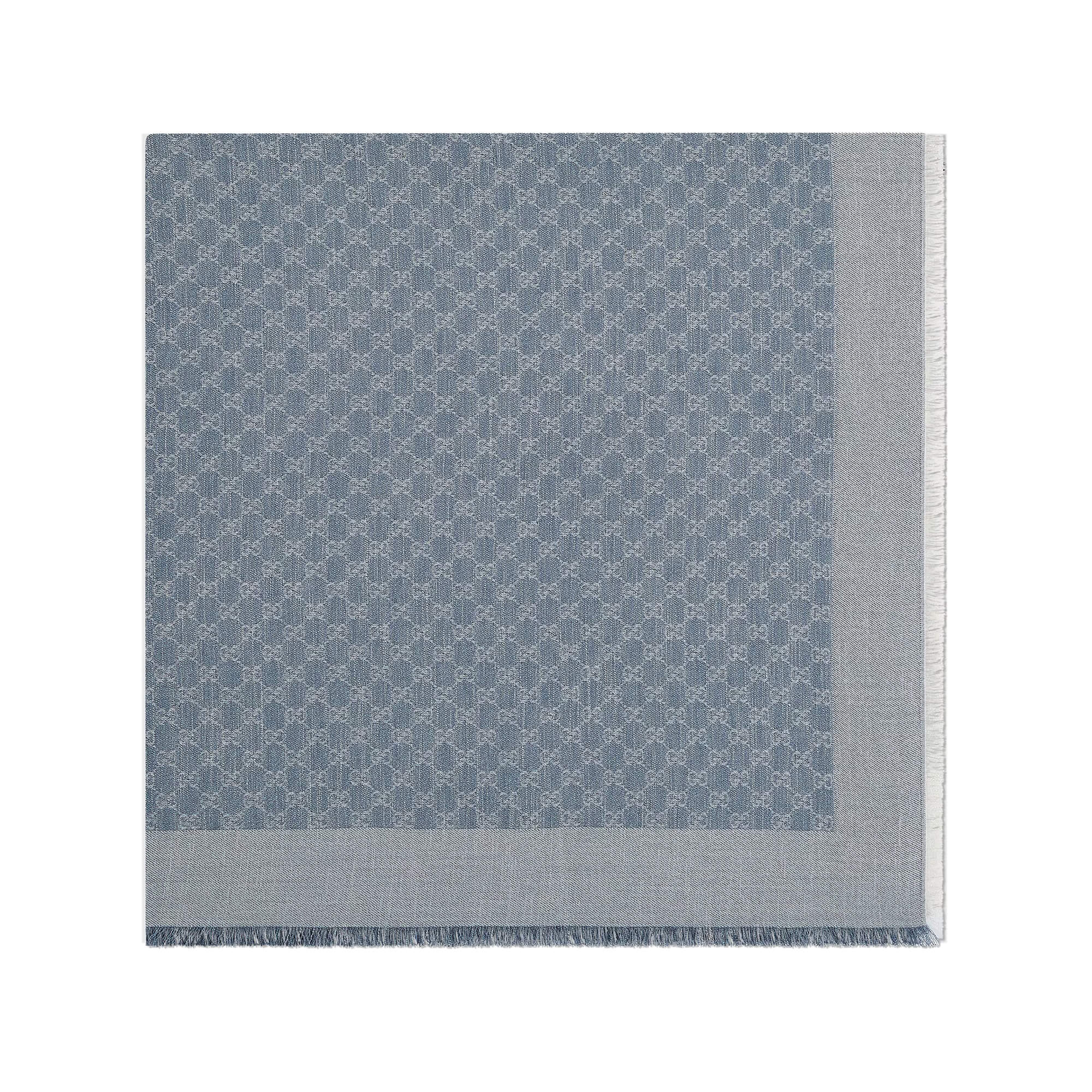 Gucci GG Denim-effect Shawl at Enigma Boutique