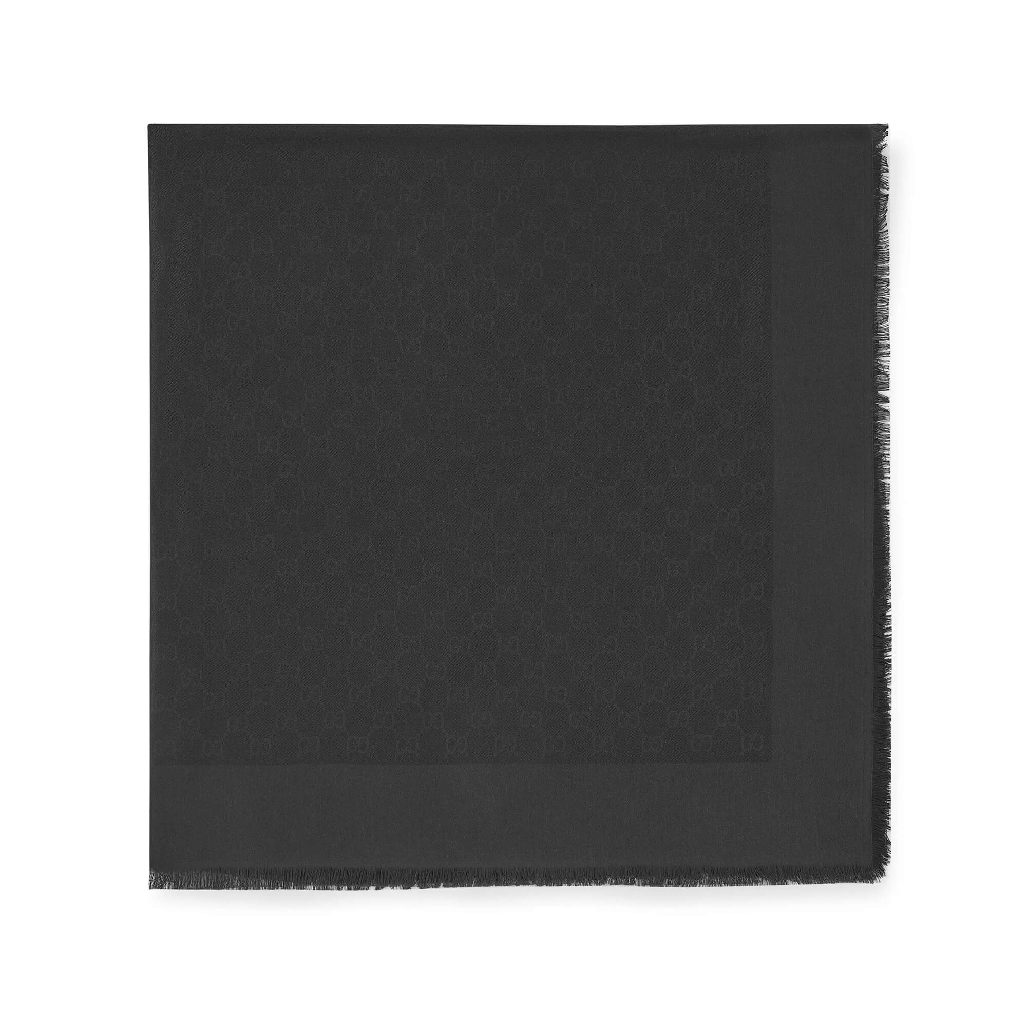 Gucci GG Silk Cotton Jacquard Shawl at Enigma Boutique