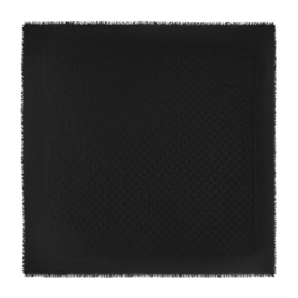 Gucci GG Wool And Silk Jacquard Shawl - Image 2