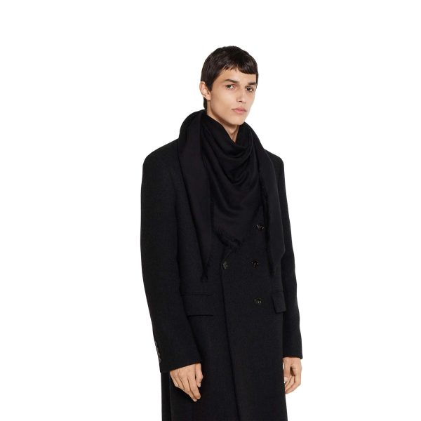 Gucci GG Wool And Silk Jacquard Shawl - Image 3