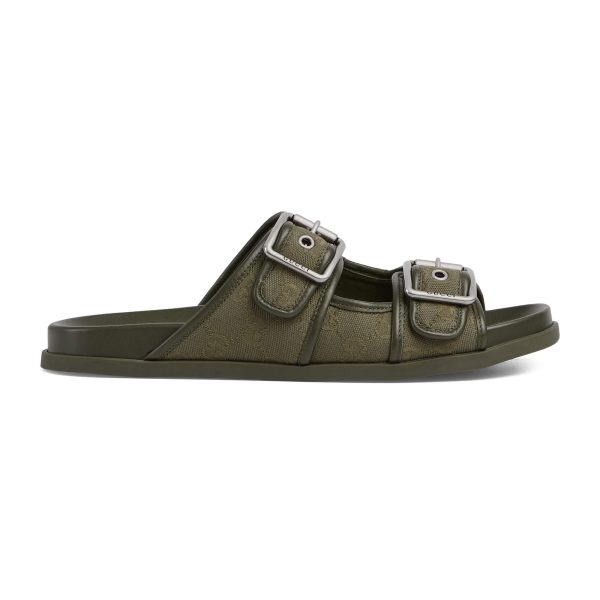Gucci Men's Slide Sandal With Buckles - Image 2