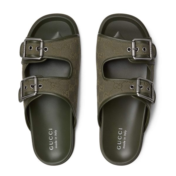 Gucci Men's Slide Sandal With Buckles - Image 4