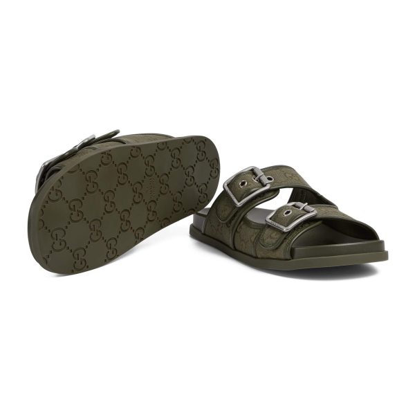 Gucci Men's Slide Sandal With Buckles - Image 5