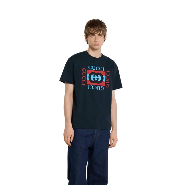 Gucci Printed Cotton Jersey T-shirt - Image 2