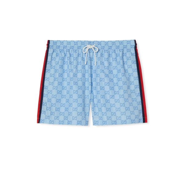 Gucci Printed Poplin Tech Swim Shorts