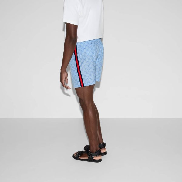 Gucci Printed Poplin Tech Swim Shorts - Image 3