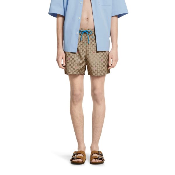 Gucci Printed Technical Poplin Swim Shorts - Image 2