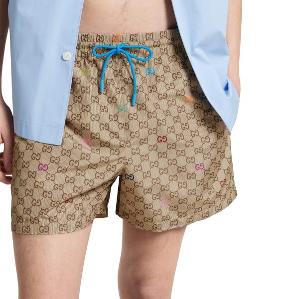 Gucci Printed Technical Poplin Swim Shorts - Image 3