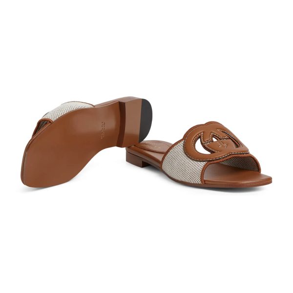 Gucci Women’s Interlocking G Slide Sandal - Image 5
