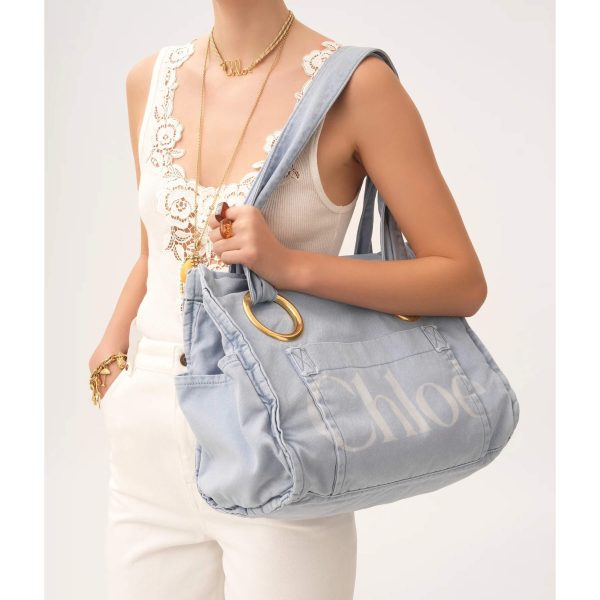 Chloé Plage Tote Bag In Cotton - Image 6