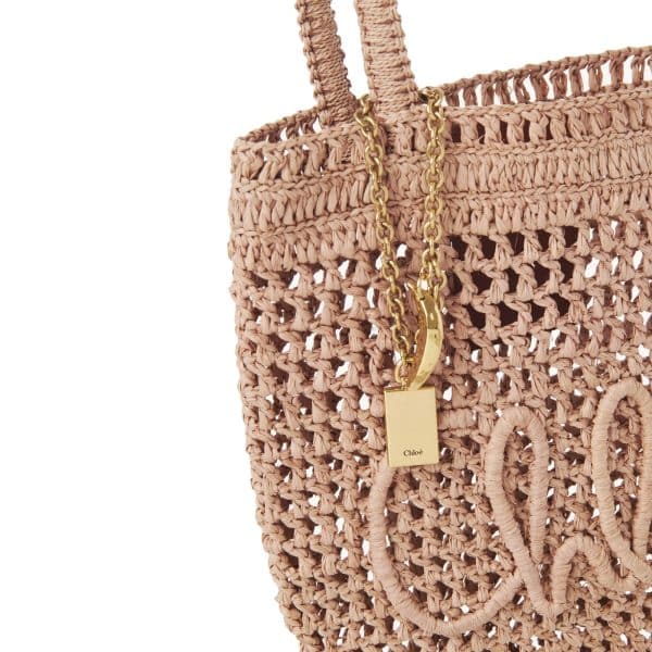 Chloé Small Summer Banana Tote Bag In Raffia - Image 5